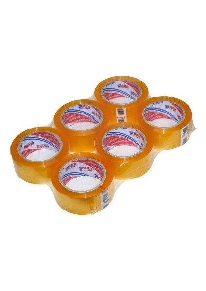 Alfa Koli Bandı 100 Metre x 45MM Şeffaf 6 Bandcutter Bant Kesme Aparatı Ile Birlikte