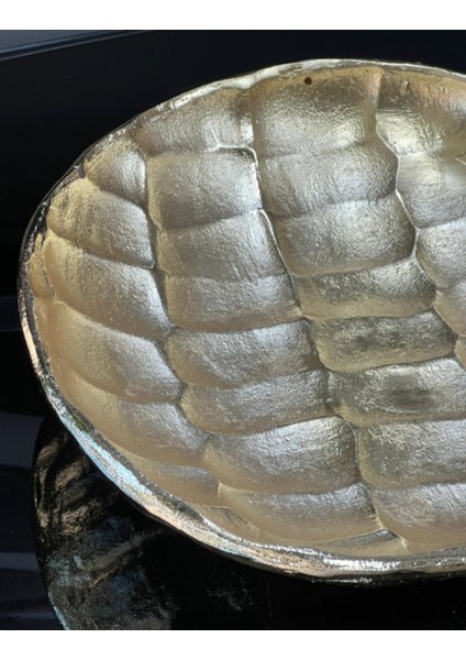 Dekoratif Dövme Yuvarlak Döküm Tabak 29 cm fiyatları