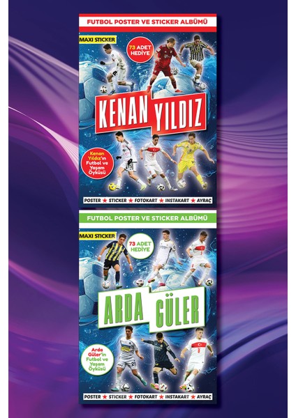Futbol Sticker Albümü 2'li Set. Kenan-Arda