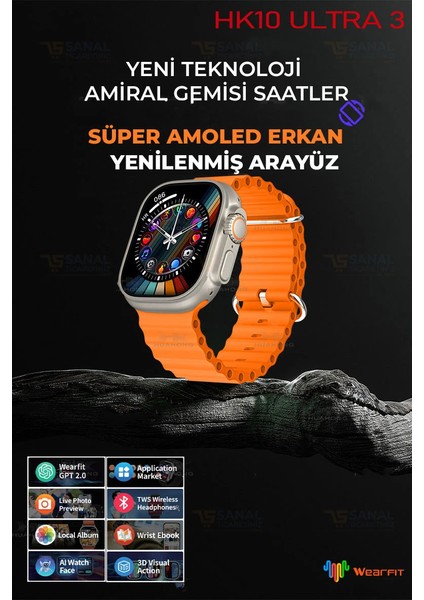 Watch 10 Hk Ultra 3 Akıllı Saat (Yeni Sürüm) modelleri