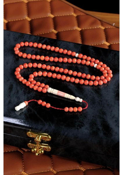 Orjinal Cezayir Mercanı 99'luk Tesbih (Algerian Coral),(مرجان جزائري)