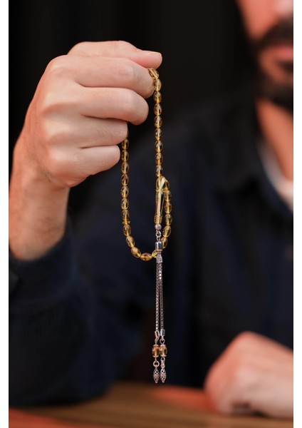Bilek Boy Zarif Tasarım Litvanya Damla Kehribarı Gümüş Tasarım (Amber), (مسبحة قطرة كهريبار) fiyatları