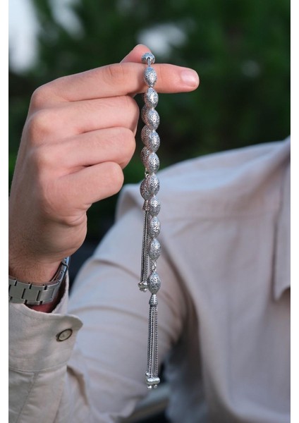 Kalemkar Işcilik 925 Ayar Gümüş Zaza Tesbihi fiyatları