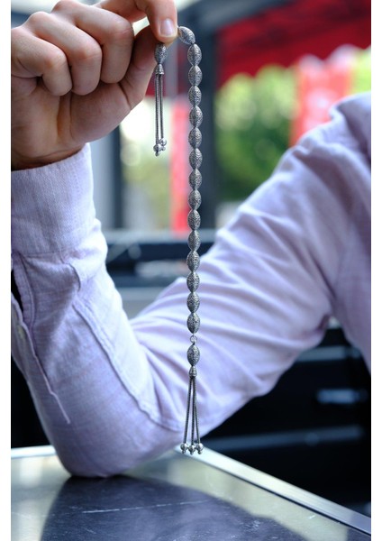 Kalemkar Işcilik 925 Ayar Gümüş Zaza Tesbihi fırsatları