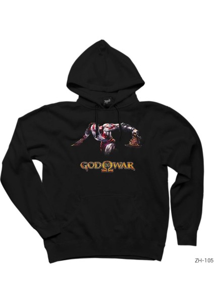 God Of War 1 Siyah Kapşonlu Sweatshirt Hoodie