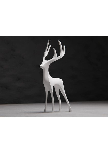 Geyik Dekoratif Biblo - 24 cm Şık Aksesuar