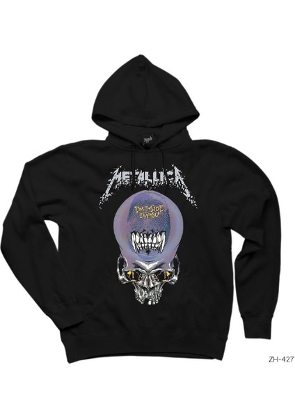 Metallica Im Inside Im You Siyah Kapşonlu Sweatshirt Hoodie