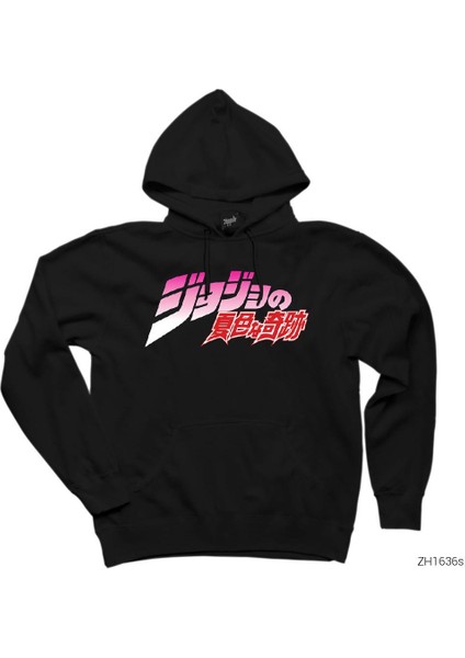 Jojo Siyah Kapşonlu Sweatshirt Hoodie