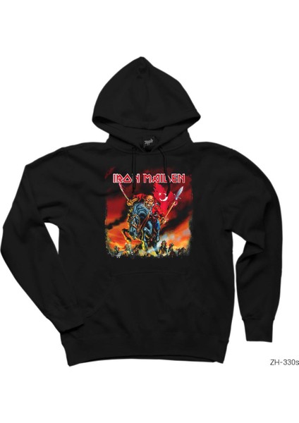 Iron Maiden Turk Siyah Kapşonlu Sweatshirt Hoodie