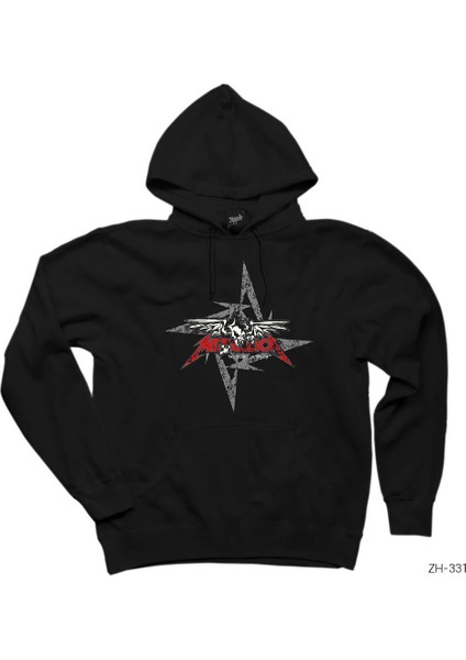 Metallica Seek And Destroy Blade Siyah Kapşonlu Sweatshirt Hoodie