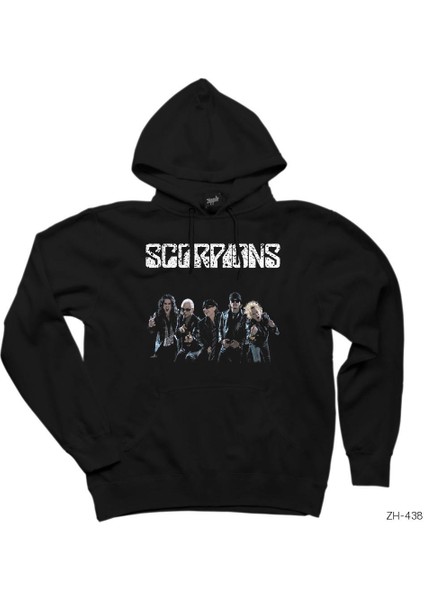 Scorpions Group Siyah Kapşonlu Sweatshirt Hoodie