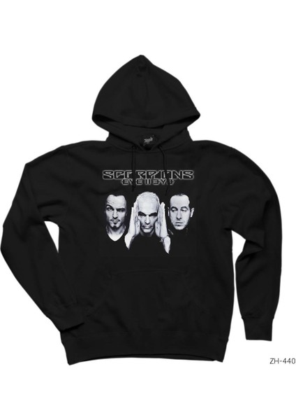 Scorpions Eye To Eye Siyah Kapşonlu Sweatshirt Hoodie