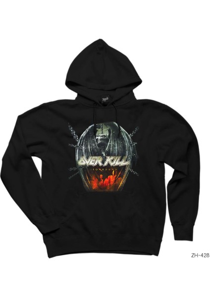 Overkill Iron Bound Siyah Kapşonlu Sweatshirt Hoodie