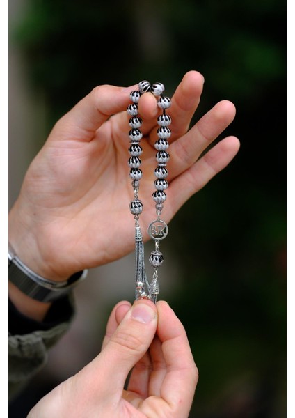 Beşiktaşlı Full Gümüş Tasarım Zaza Tesbihi modelleri