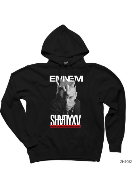 Eminem Shady Xv Siyah Kapşonlu Sweatshirt Hoodie