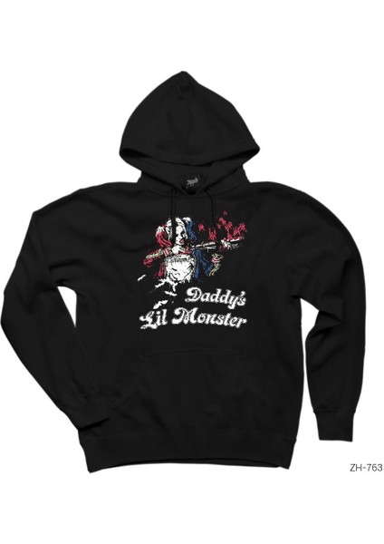 Suicide Squad Harley Quinn Ha Ha Ha Siyah Kapşonlu Sweatshirt Hoodie