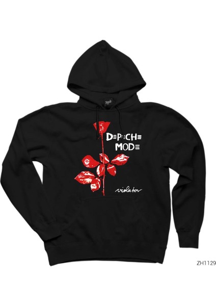 Depeche Mode Siyah Kapşonlu Sweatshirt Hoodie