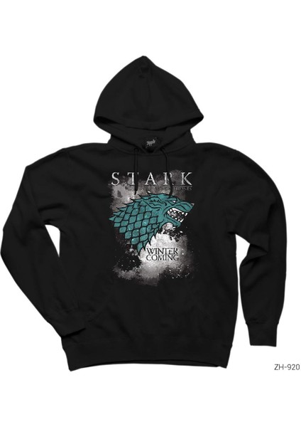 Game Of Thrones Stark Sky Siyah Kapşonlu Sweatshirt Hoodie