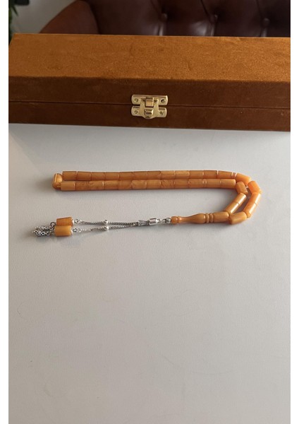 Gümüş Püsküllü Ateş-I Sıkma Kehribar Kes-Me Tesbih fiyatları