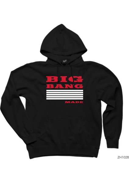 Big Bang Siyah Kapşonlu Sweatshirt Hoodie