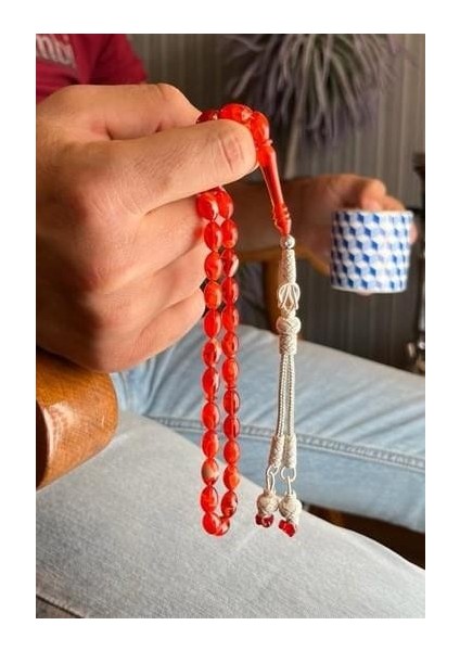 Portakal Hareli Sıkma Kehribar Kazaz Örmesi Tasarım