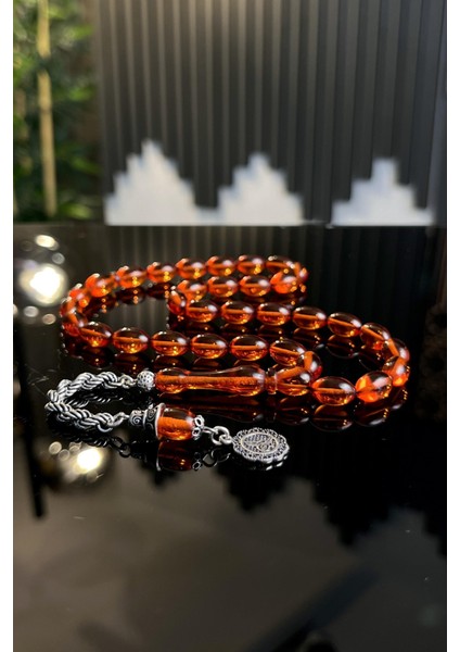 Osmanlı Turalı Ateş-I Kehribar Tesbih