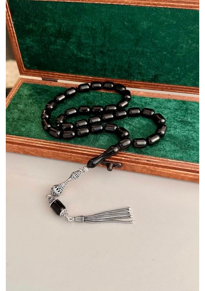 Iri Boy Kapsül Model Erzurum oltu Taşı Tesbih 9X12 mm