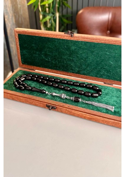 Iri Boy Kapsül Model Erzurum oltu Taşı Tesbih 9X12 mm