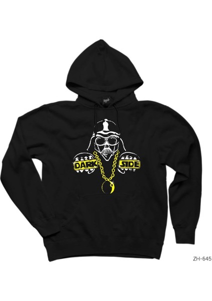 Star Wars Force Dark Side Hope Siyah Kapşonlu Sweatshirt Hoodie