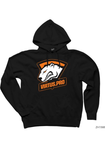 Csgo Virtus Pro Siyah Kapşonlu Sweatshirt Hoodie