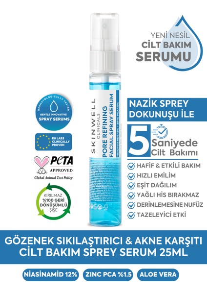 & Yoğun Nemlendirici Yüz Bakım Sprey Serum 25 ml