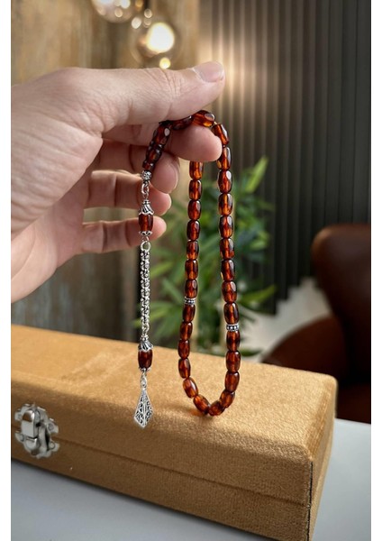 Bilek Boy Rus Damla Kehribar Gümüş (Amber), (مسبحة قطرة كهريبار) modelleri