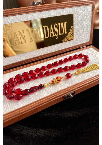 Tamamı El Işciliği Kalem Oyma Sıkma Kehribar Tesbih