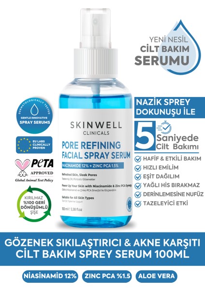 & Yoğun Nemlendirici Yüz Bakım Sprey Serum 100 ml