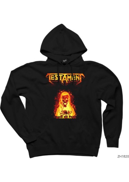 Testament Trial By Fire Siyah Kapşonlu Sweatshirt Hoodie