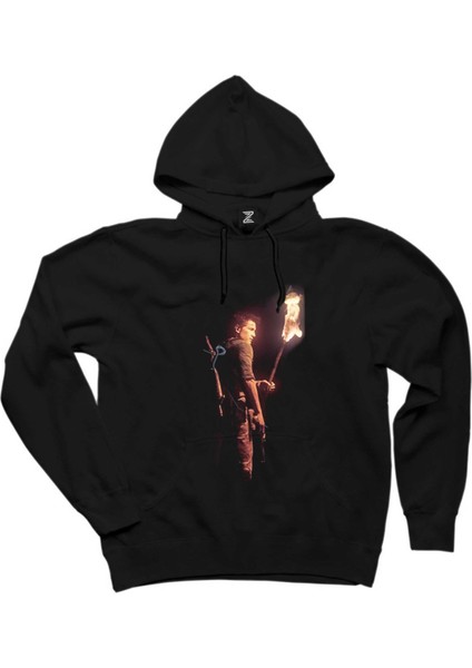 Uncharted 4 Nathan Drake Torch Siyah Kapşonlu Sweatshirt Hoodie