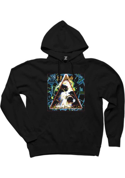 Def Leppard Hysteria Siyah Kapşonlu Sweatshirt Hoodie