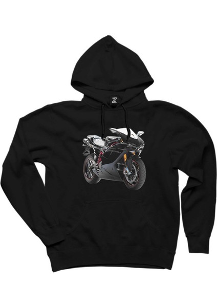 Ducati 1098 Siyah Kapşonlu Sweatshirt Hoodie