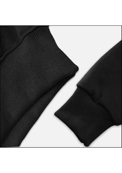 Pi Sayısı Siyah Kapşonlu Sweatshirt Hoodie