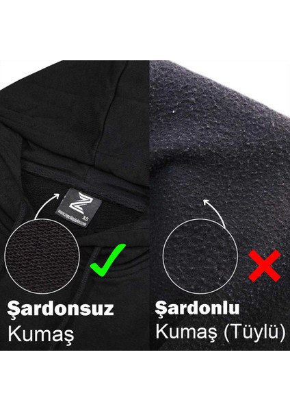 Pi Sayısı Siyah Kapşonlu Sweatshirt Hoodie