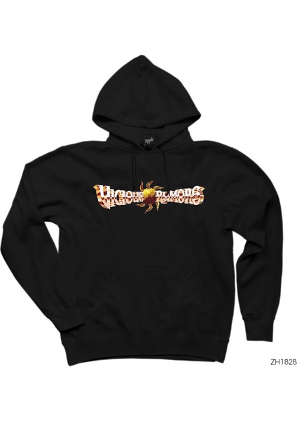 Vicious Rumors Siyah Kapşonlu Sweatshirt Hoodie