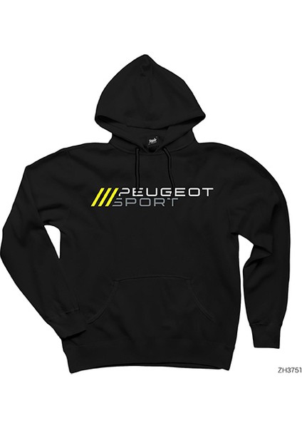 Peugeot Sport Slash Siyah Kapşonlu Sweatshirt Hoodie