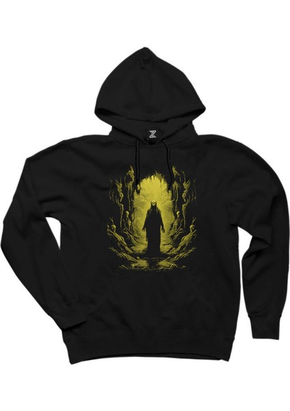 Ghoul's Catacombs Siyah Kapşonlu Sweatshirt Hoodie