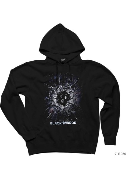 Black Mirror Cover Siyah Kapşonlu Sweatshirt Hoodie
