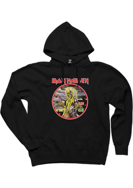 Iron Maiden Killers Siyah Kapşonlu Sweatshirt Hoodie