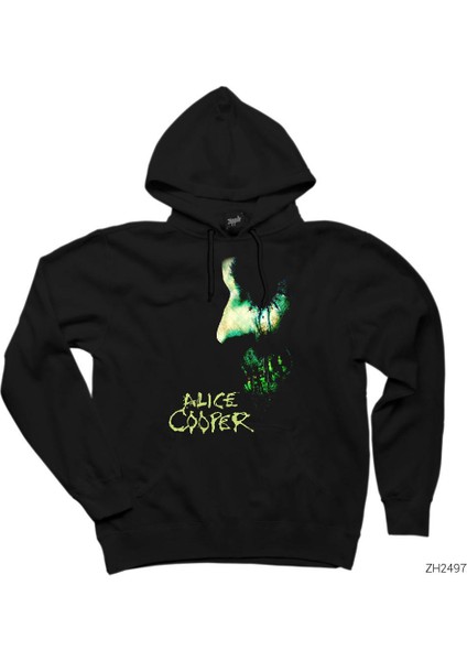 Alice Cooper Zombie Siyah Kapşonlu Sweatshirt Hoodie