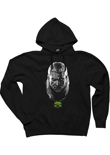 The Witcher Season 2 Geralt Siyah Kapşonlu Sweatshirt Hoodie