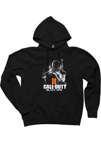 Call Of Duty Black Ops Siyah Kapşonlu Sweatshirt Hoodie