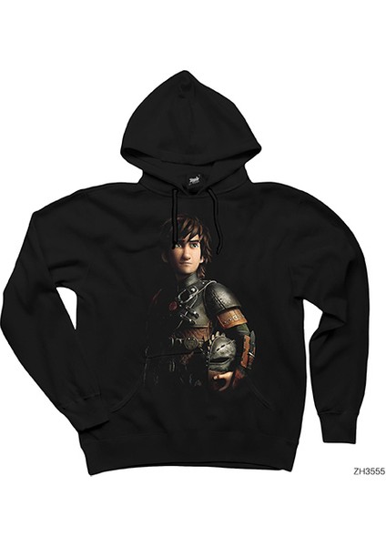 How To Train Your Dragon Hıçgıdık Siyah Kapşonlu Sweatshirt Hoodie