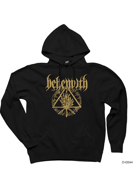 Behemoth Triangle Siyah Kapşonlu Sweatshirt Hoodie